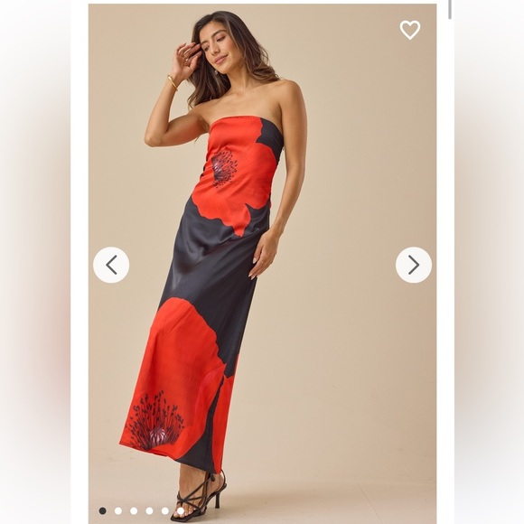 Altar'd State Dresses & Skirts - New with tags Altar’d State Alanna Floral Satin Maxi Dress